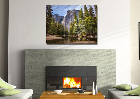 Jeremiah 29:11 NIV #1 Bible Verse Canvas Wall Art