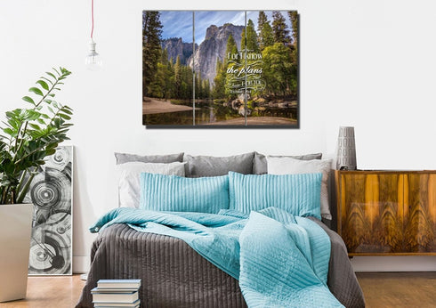 Jeremiah 29:11 NIV #1 Bible Verse Canvas Wall Art