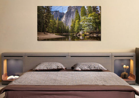 Jeremiah 29:11 NIV #1 Bible Verse Canvas Wall Art