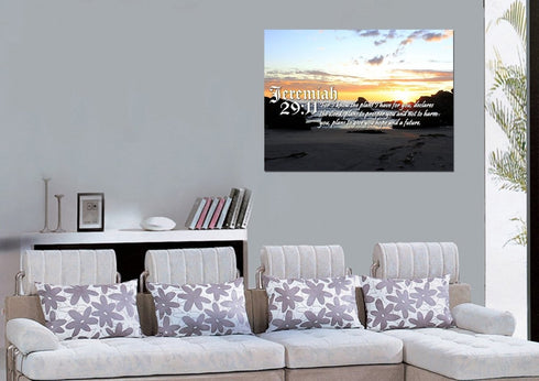 Jeremiah 29:11 NIV #10 Bible Verse Canvas Wall Art