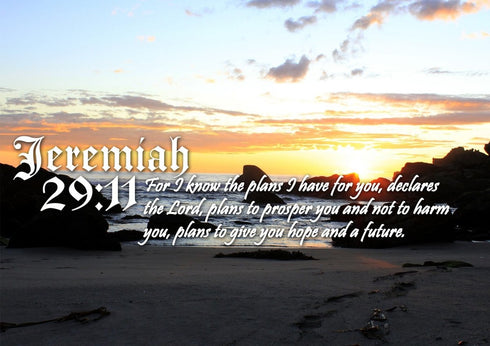 Jeremiah 29:11 NIV #10 Bible Verse Canvas Wall Art