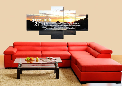 Jeremiah 29:11 NIV #10 Bible Verse Canvas Wall Art