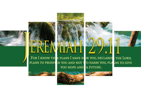 Jeremiah 29:11 NIV #11 Bible Verse Canvas Wall Art