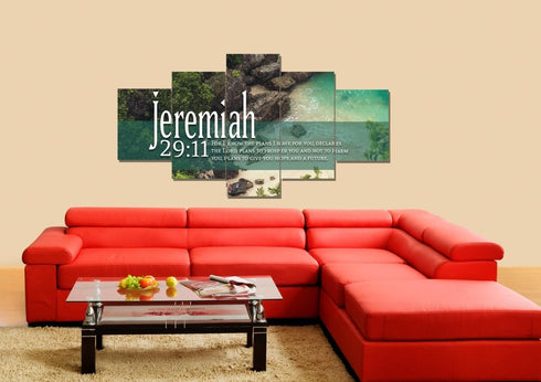 Jeremiah 29:11 NIV #12 Bible Verse Wall Art