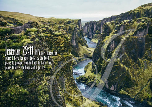 Jeremiah 29:11 NIV #14 Bible Verse Canvas Wall Art