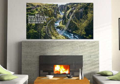 Jeremiah 29:11 NIV #14 Bible Verse Canvas Wall Art