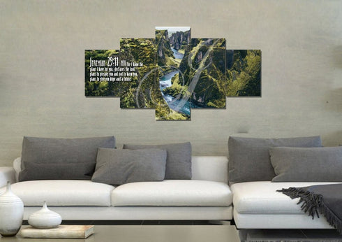 Jeremiah 29:11 NIV #14 Bible Verse Canvas Wall Art