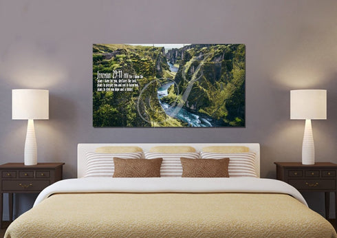 Jeremiah 29:11 NIV #14 Bible Verse Canvas Wall Art
