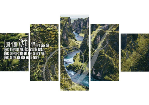 Jeremiah 29:11 NIV #14 Bible Verse Canvas Wall Art