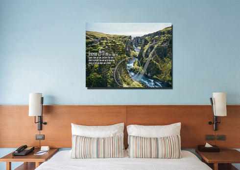 Jeremiah 29:11 NIV #14 Bible Verse Canvas Wall Art