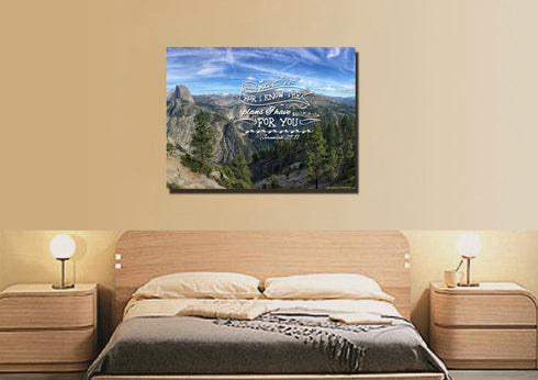 Jeremiah 29:11 NIV #2 Bible Verse Canvas Wall Art