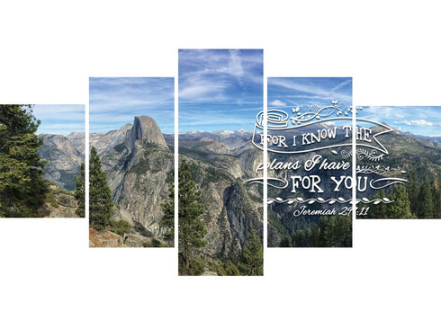 Jeremiah 29:11 NIV #2 Bible Verse Canvas Wall Art