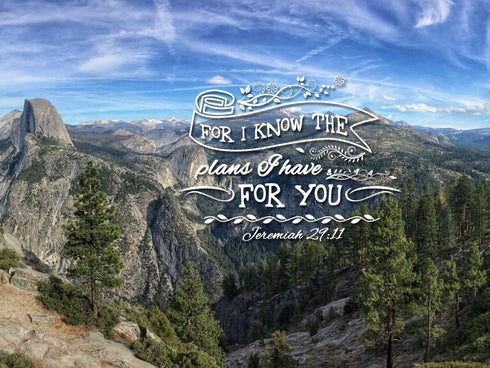 Jeremiah 29:11 NIV #2 Bible Verse Canvas Wall Art