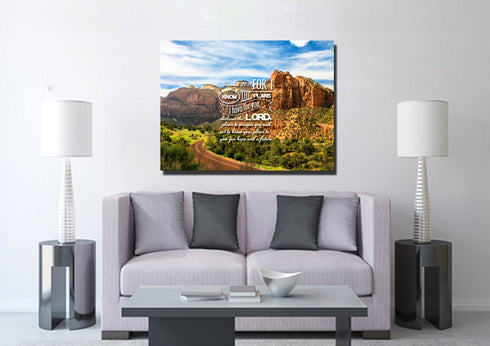 Jeremiah 29:11 NIV #3 Bible Verse Canvas Wall Art