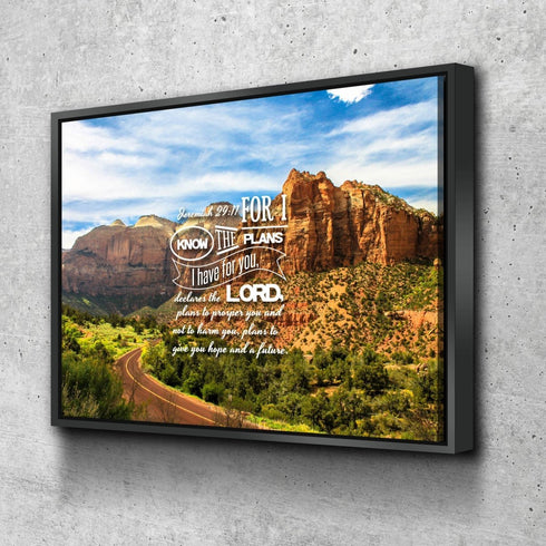 Jeremiah 29:11 NIV #3 Bible Verse Canvas Wall Art