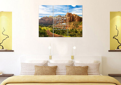Jeremiah 29:11 NIV #3 Bible Verse Canvas Wall Art