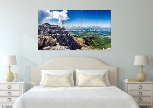 Jeremiah 29:11 NIV #4 Bible Verse Canvas Wall Art