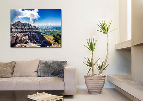 Jeremiah 29:11 NIV #4 Bible Verse Canvas Wall Art