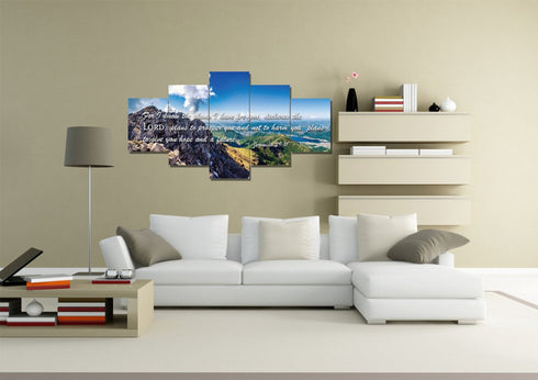 Jeremiah 29:11 NIV #4 Bible Verse Canvas Wall Art