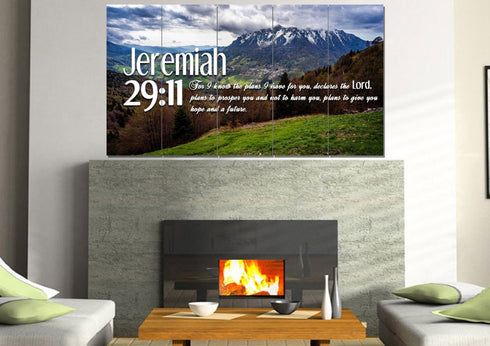 Jeremiah 29:11 NIV #5 Bible Verse Canvas Wall Art