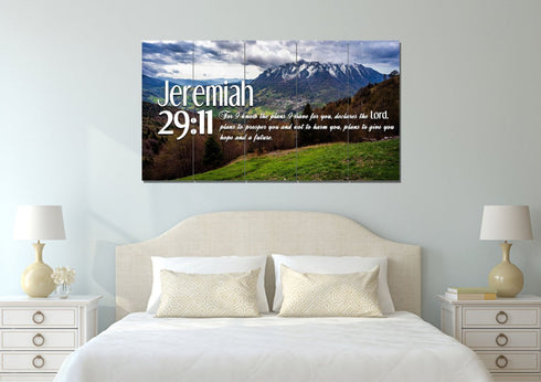 Jeremiah 29:11 NIV #5 Bible Verse Canvas Wall Art
