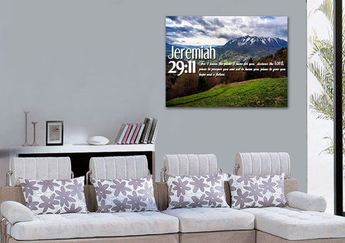 Jeremiah 29:11 NIV #5 Bible Verse Canvas Wall Art