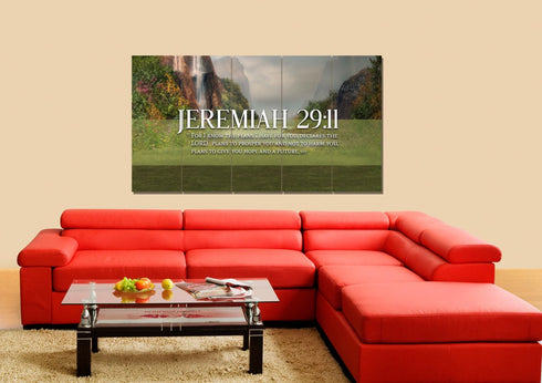 Jeremiah 29:11 NIV #6 Bible Verse Canvas Wall Art