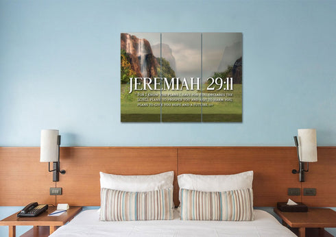 Jeremiah 29:11 NIV #6 Bible Verse Canvas Wall Art