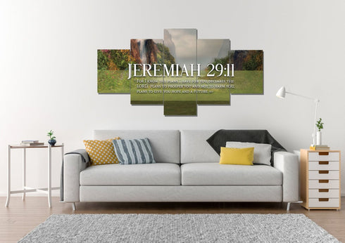 Jeremiah 29:11 NIV #6 Bible Verse Canvas Wall Art