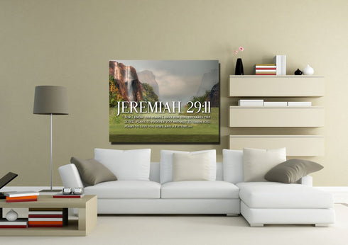 Jeremiah 29:11 NIV #6 Bible Verse Canvas Wall Art
