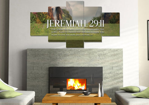 Jeremiah 29:11 NIV #6 Bible Verse Canvas Wall Art
