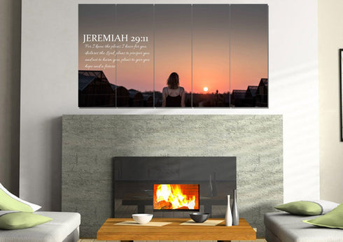 Jeremiah 29:11 NIV #7 Bible Verse Canvas Wall Art