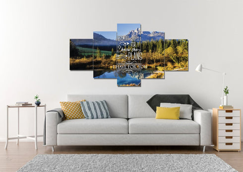 Jeremiah 29:11 NIV #8 Bible Verse Canvas Wall Art
