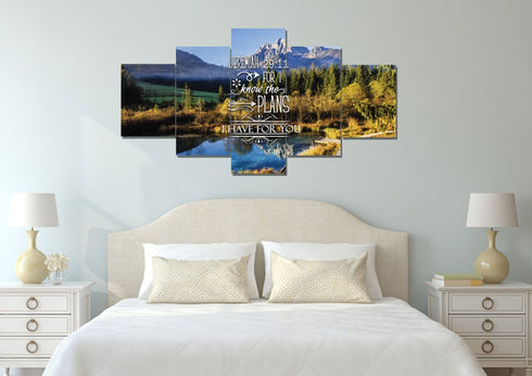 Jeremiah 29:11 NIV #8 Bible Verse Canvas Wall Art