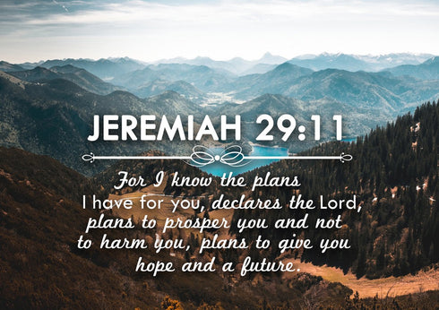 Jeremiah 29:11 NIV #9 Bible Verse Canvas Wall Art