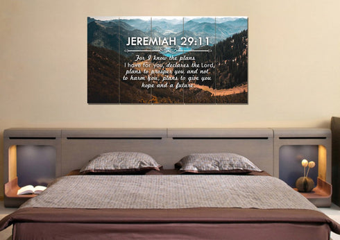 Jeremiah 29:11 NIV #9 Bible Verse Canvas Wall Art