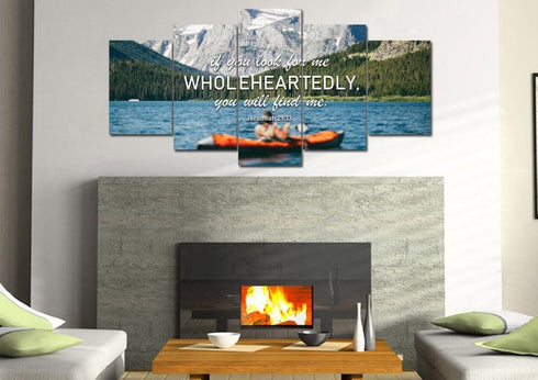 Jeremiah 29:13 Canvas Wall Art Print