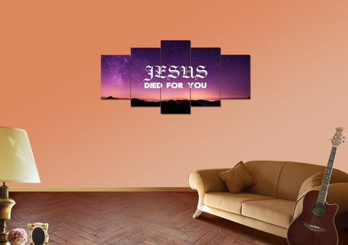 Jesus died for you Wall Art Canvas Print