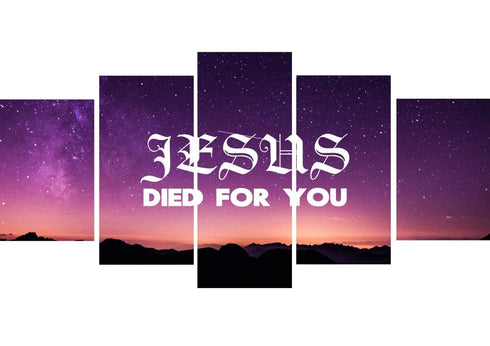 Jesus died for you Wall Art Canvas Print