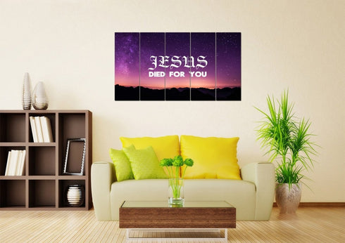 Jesus died for you Wall Art Canvas Print