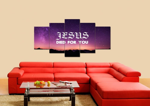 Jesus died for you Wall Art Canvas Print