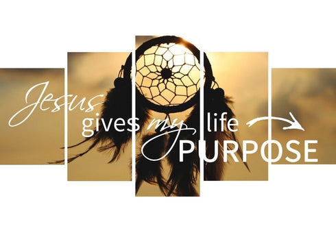 Jesus Give my Life Purpose Wall Art Canvas Print