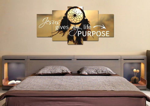 Jesus Give my Life Purpose Wall Art Canvas Print