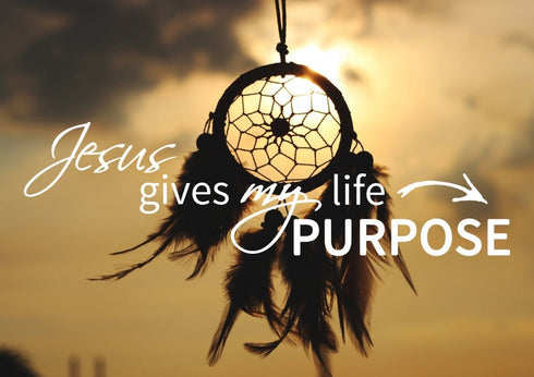 Jesus Give my Life Purpose Wall Art Canvas Print