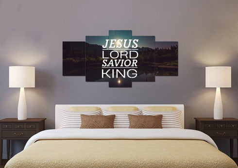 Jesus Lord Savior King Wall Art Canvas Print