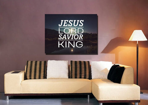 Jesus Lord Savior King Wall Art Canvas Print