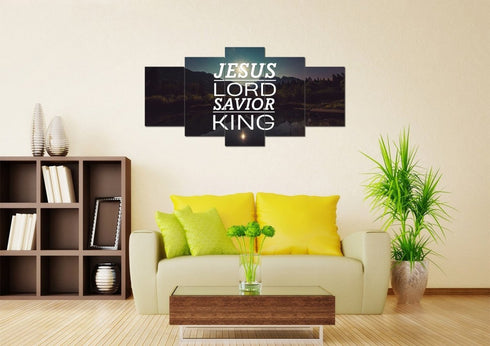 Jesus Lord Savior King Wall Art Canvas Print