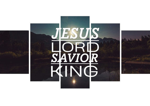 Jesus Lord Savior King Wall Art Canvas Print