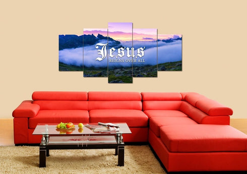 Jesus reigns over all Wall Art Canvas Print