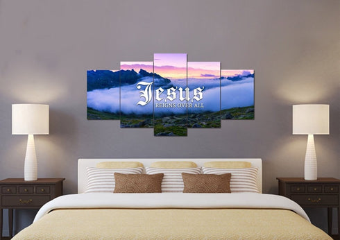 Jesus reigns over all Wall Art Canvas Print